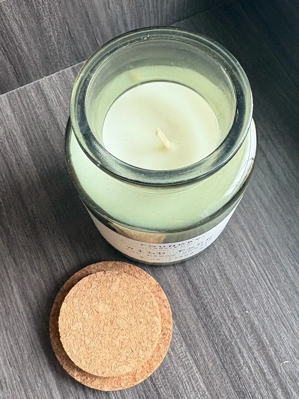 The Foundry Supply Co. Wild Fern Candle - Light Green with Cork Lid
